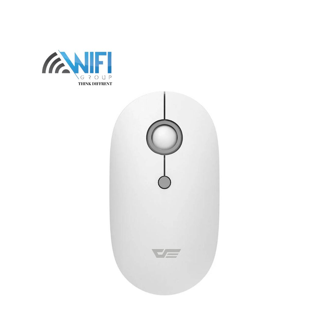 DarkFlash M310 Wireless Mouse, 1600 DPI, Circle Scroll Wheel, Standby Mode, Silent Operation, Up to 20M 2.4Ghz Transmission Distance, 2.4Ghz/Bluetooth Connectivity, White | M310