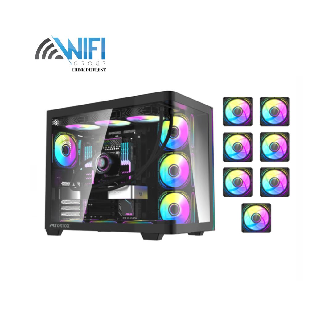 Tortox Curvo V2 ATX PC Black Case