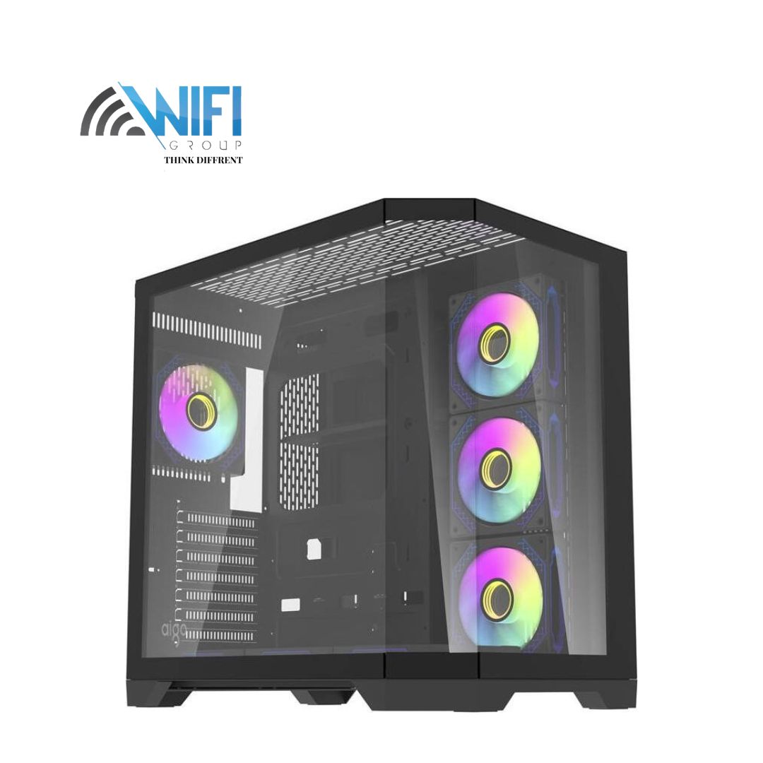 Darflash FT418 PRO computer case + 7 aRGB fans (black)