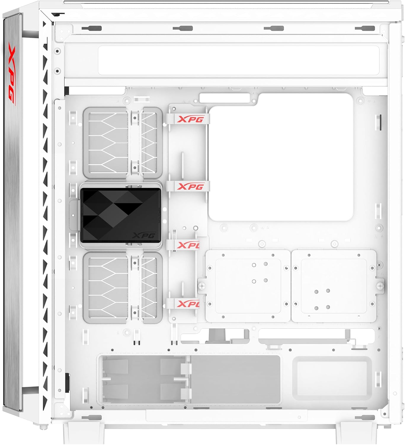 XPG Battlecruiser II Mid-Tower ATX PC White Gaming Case