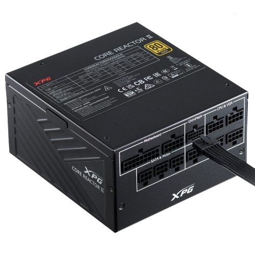 XPG CORER REACTOR II 1000W PCIE 5 & ATX 3.0 Power Supply - Full Modular - 80+ GOLD Certified - 100% Japanese 105°C Capacitors