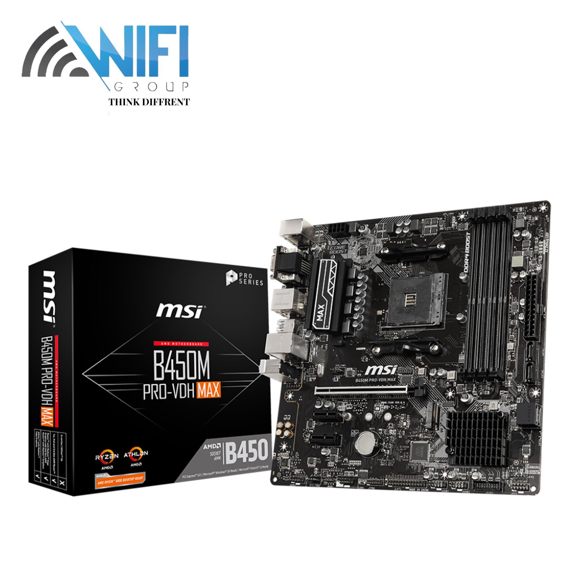 MSI B450M PRO-VDH MAX AM4 AMD Motherboard