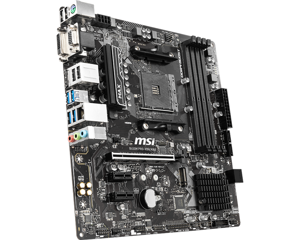 MSI B450M PRO-VDH MAX AM4 AMD Motherboard