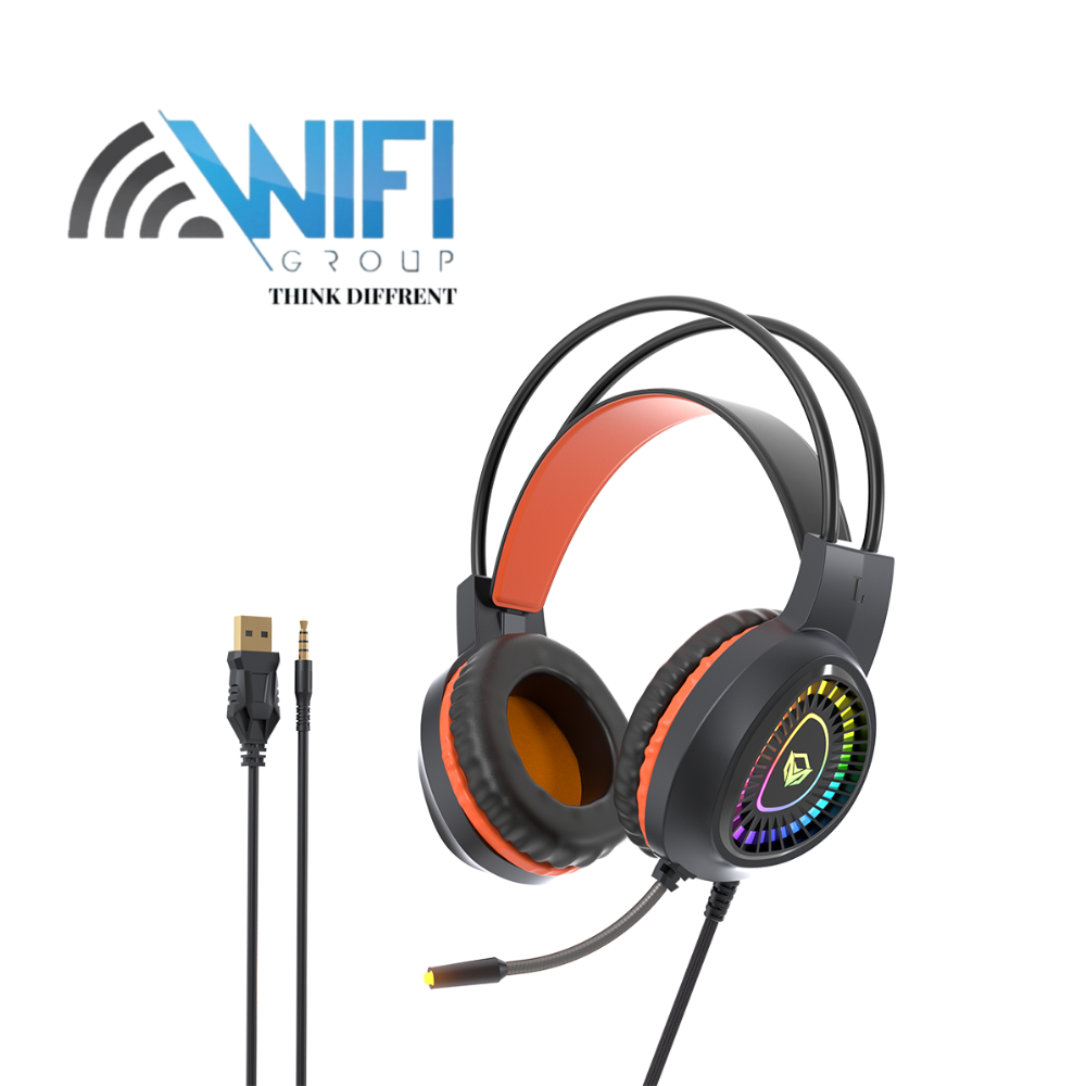 Meetion C505 – 4-in1 Combo Gaming Keyboard, Mouse and Mouse pad with Gaming Headset, Wired LED RGB Backlight for Computer PC - Black