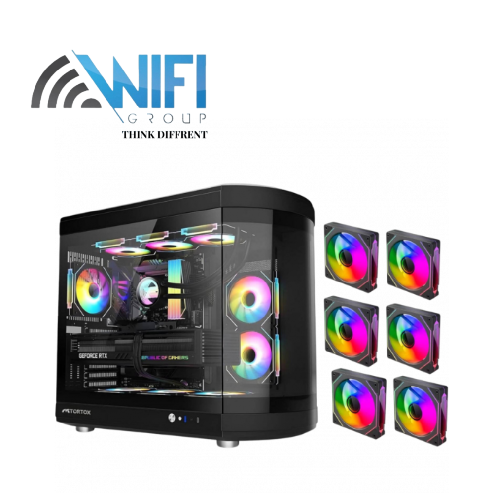 Tortox Vidrio ATX Full with 6 fan Tower Case