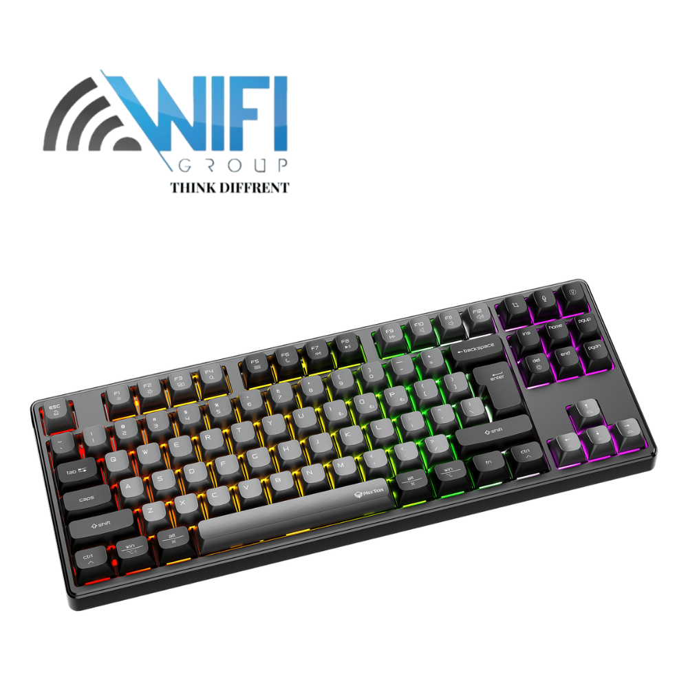 Keyboard Meetion MK14 TKL RGB Hot Swappable 3 Mode Rechargeable Wireless And Bluetooth Mechanical