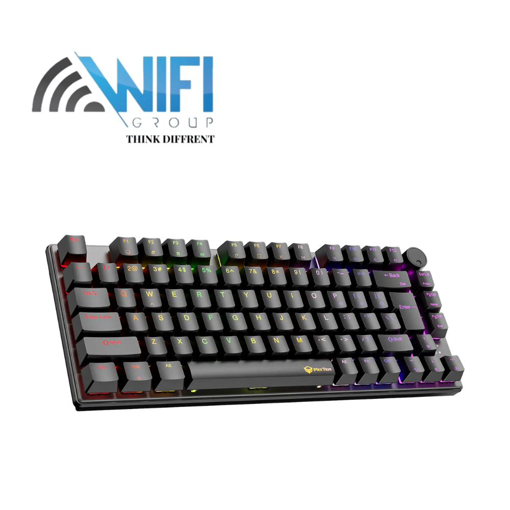 Keyboard Meetion MK006 PRO RGB 75% Hot Swappable Red switch Arabic Wired Mechanical