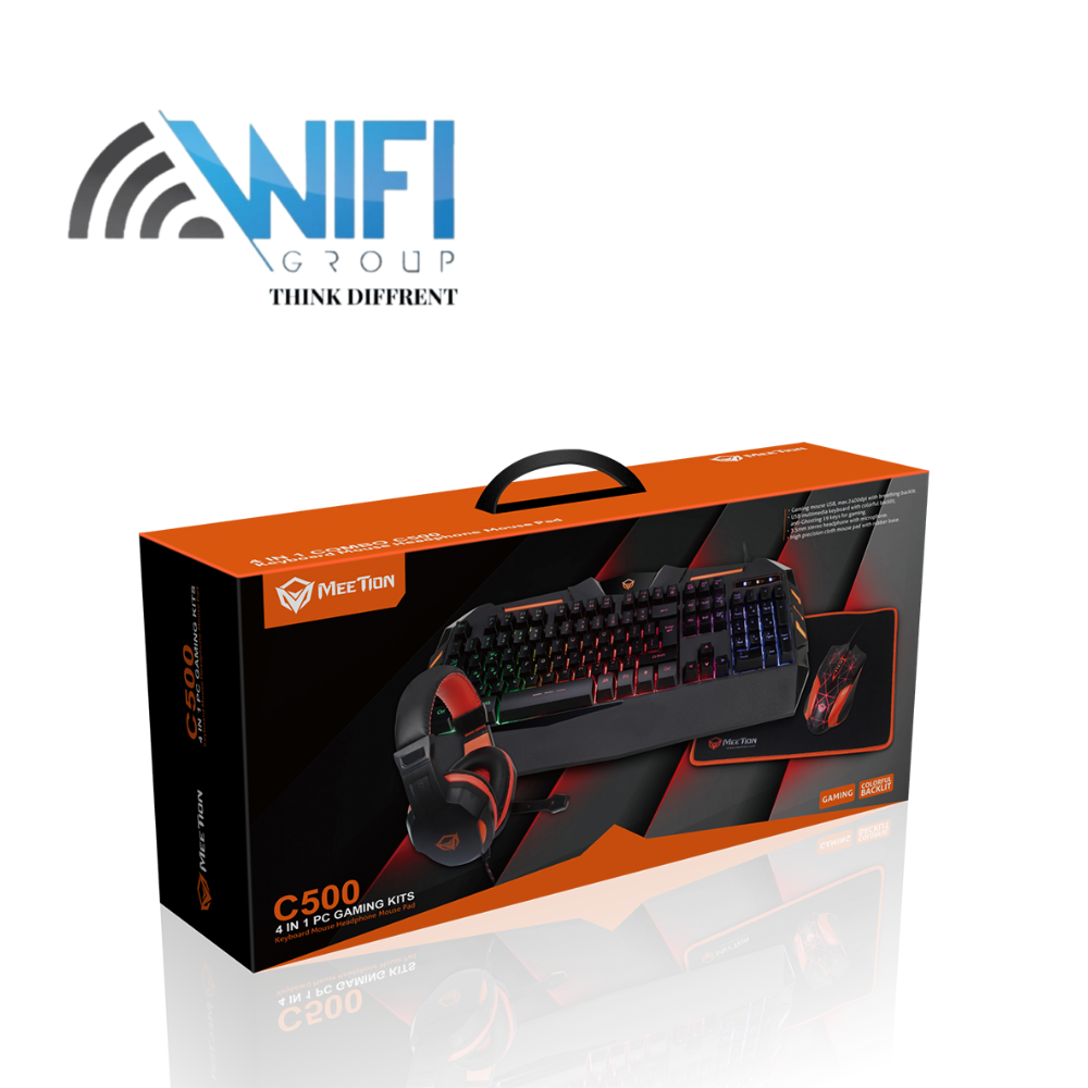 C500 Backlit Gaming Combo Kits 4 in 1