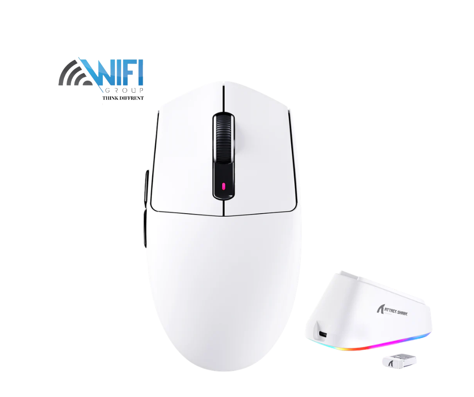 Attack Shark G3PRO lightweight three-mode mouse white