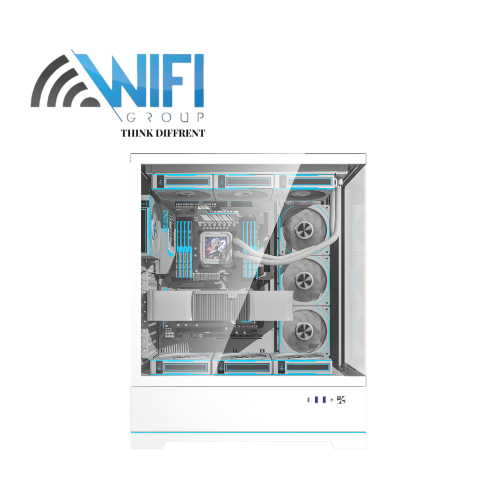 DarkFlash DY451L WITH 4*CYAN FANS