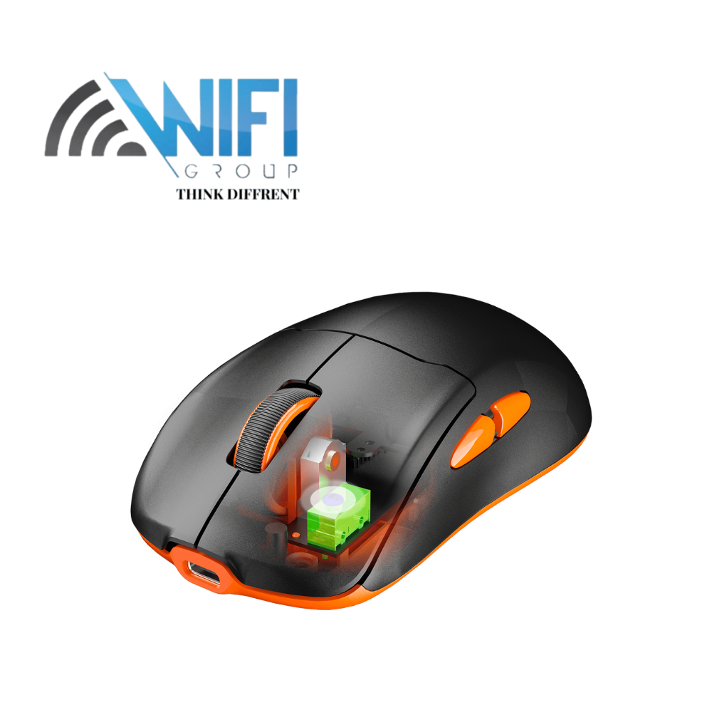 Mouse Meetion Air GW39 Lightweight Pixart PAW3395 With Charging Base 3 Mode Rechargeable Wireless And Bluetooth Gaming