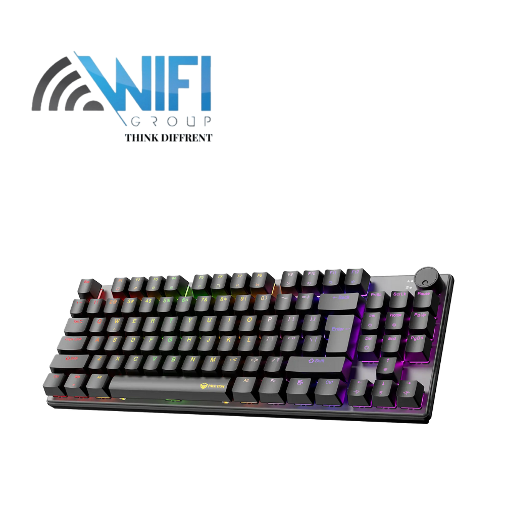 Keyboard Meetion MK008 PRO RGB 80% TKL Hot Swappable Red switch Arabic Wired Mechanical