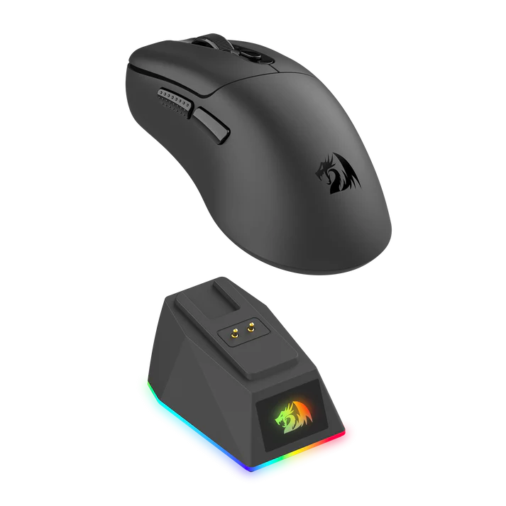 Redragon M998 Lightweight Wireless Gaming Mouse with RGB Magnetic Charging Dock