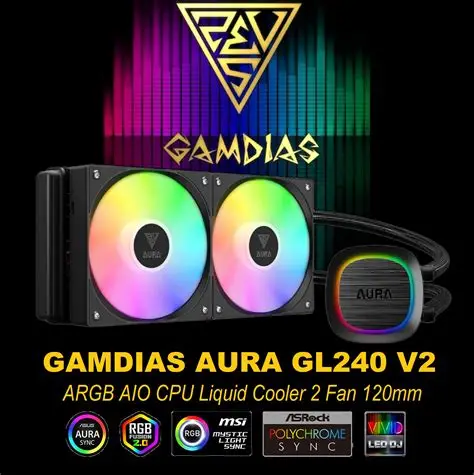 GAMDIAS AURA GL240 V2 ARGB LIQUID COOLER