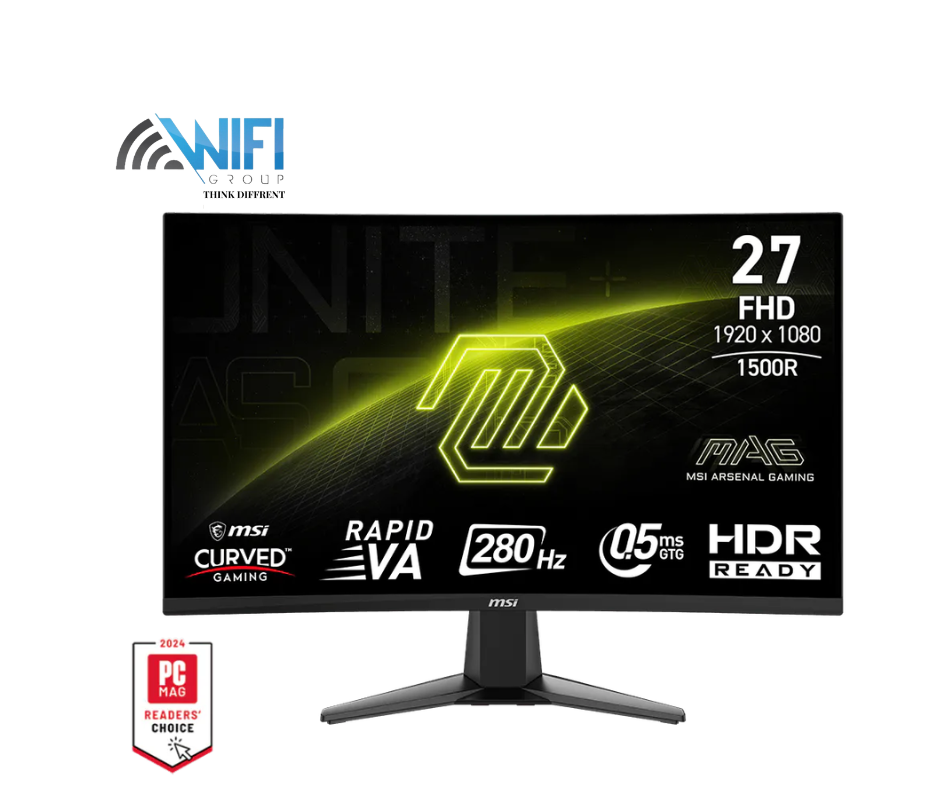 MSI MAG 276CXF 27 Inch 280Hz 0.5ms FHD Rapid VA Curve 1500R Adaptive Sync HDR Ready Black Monitor