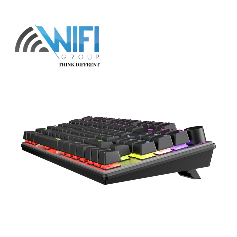 Keyboard Meetion MK008 PRO RGB 80% TKL Hot Swappable Red switch Arabic Wired Mechanical