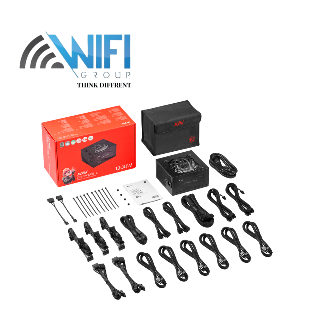 XPG CYBERCORE II 1300W - ATX 3.0 Fully Modular PSU - 80 Plus Platinum Certified