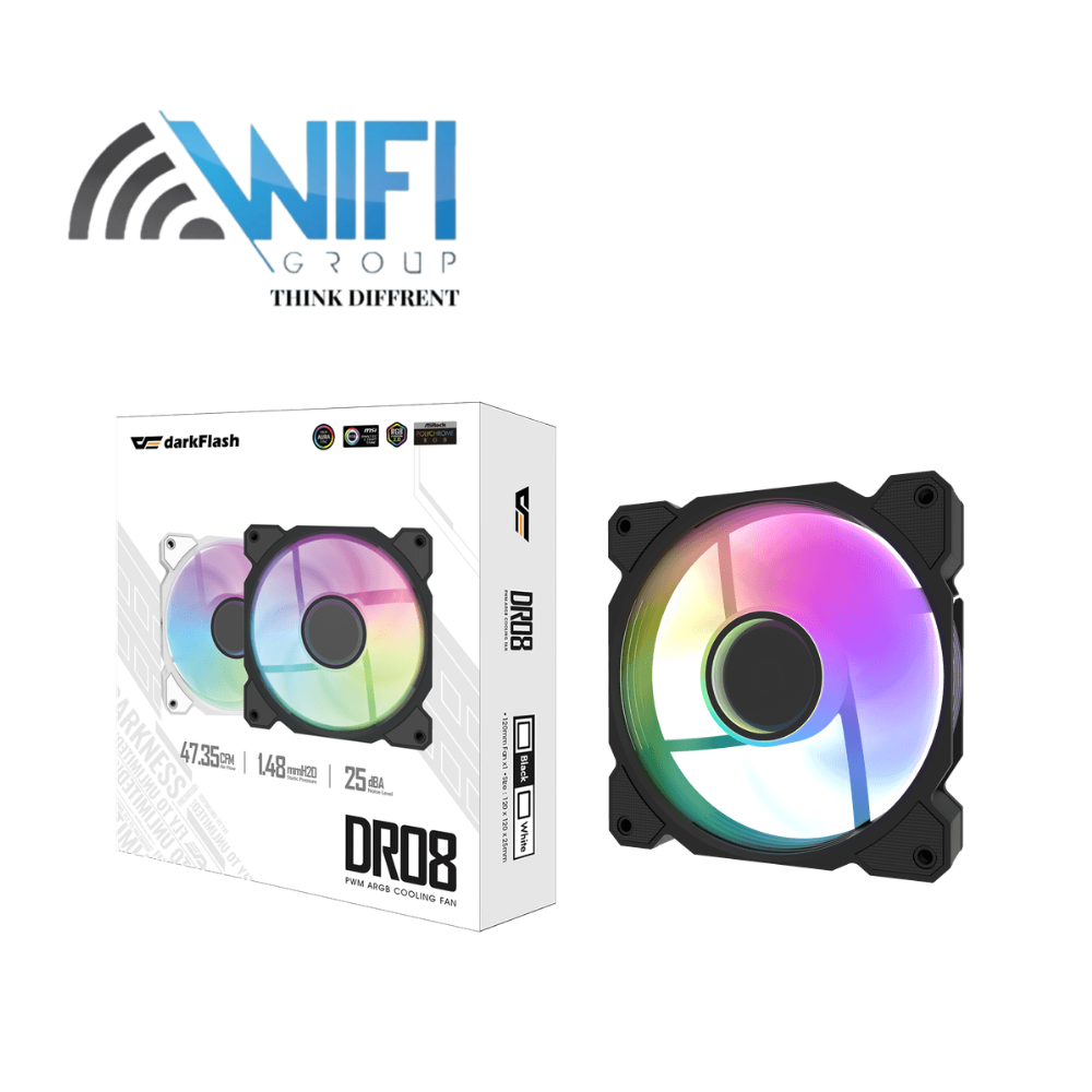 DarkFlash Computer Case Fan DR08 5-fan Black