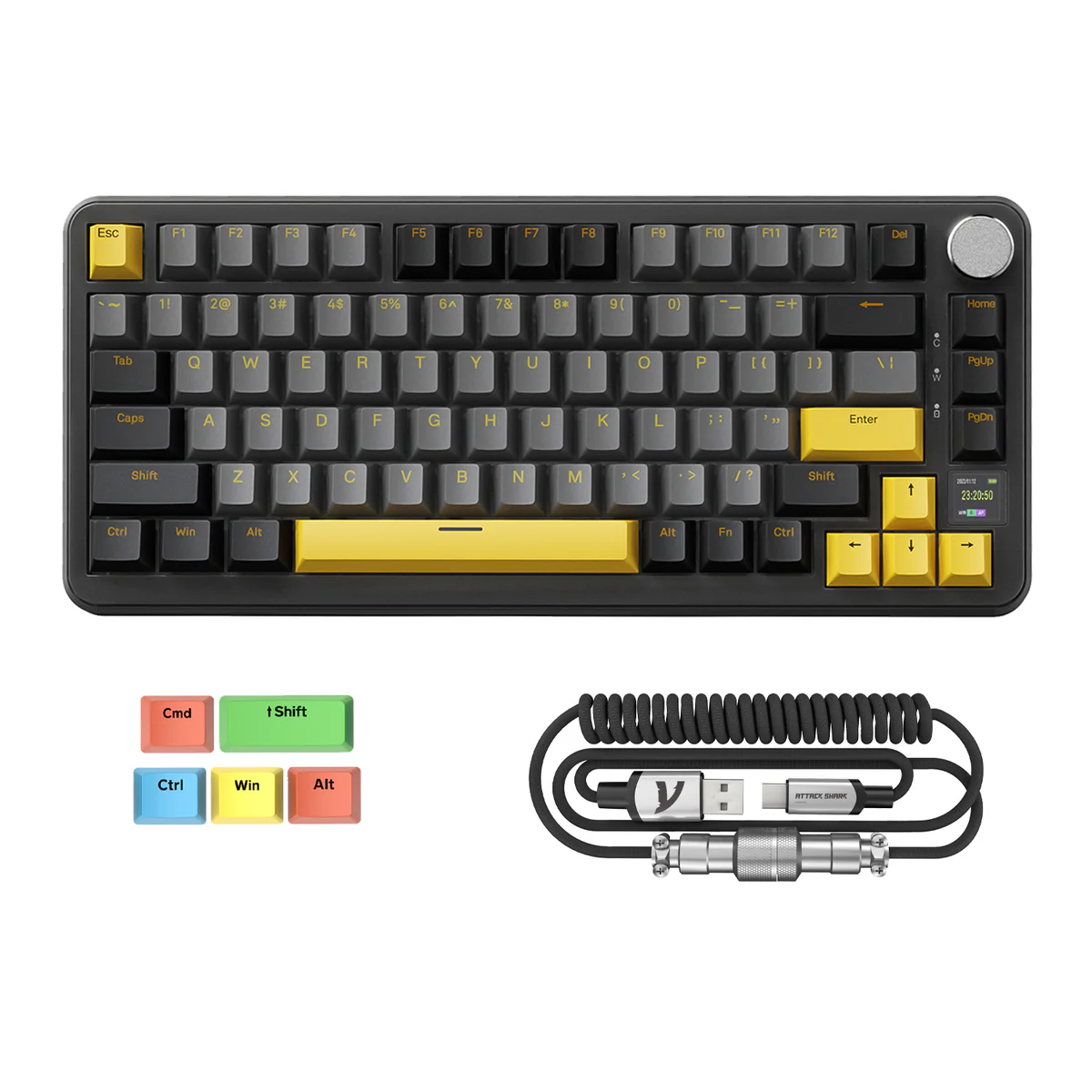 Keyboard Attack Shark X85PRO Cheese white 