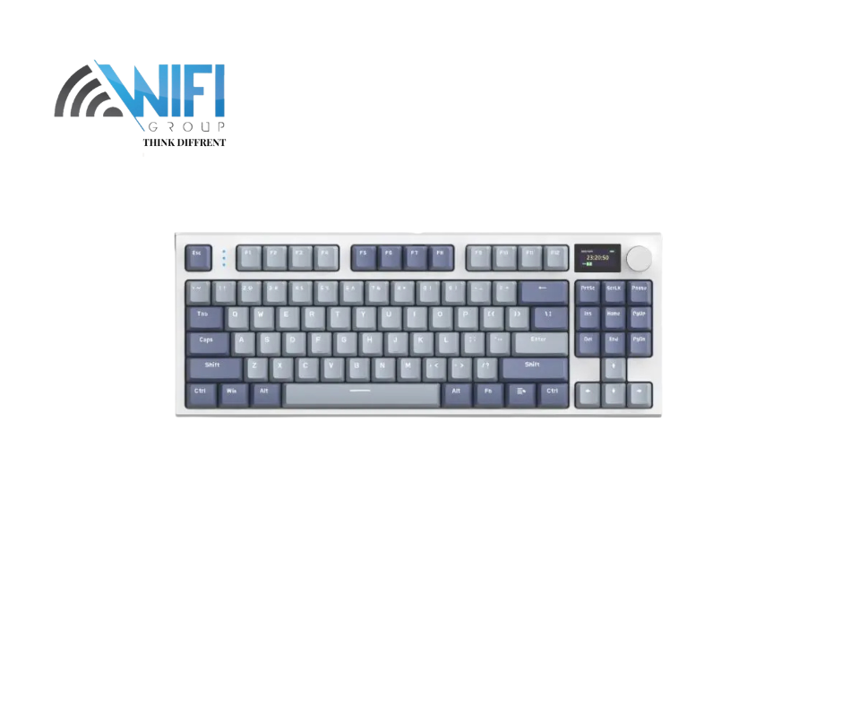 Attack Shark K86 Three mode RGB Display guest -made heat plug -in mechanical keyboard Lavender blue whale