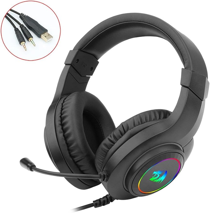Redragon HYLAS H260 RGB Gaming Headset - Black