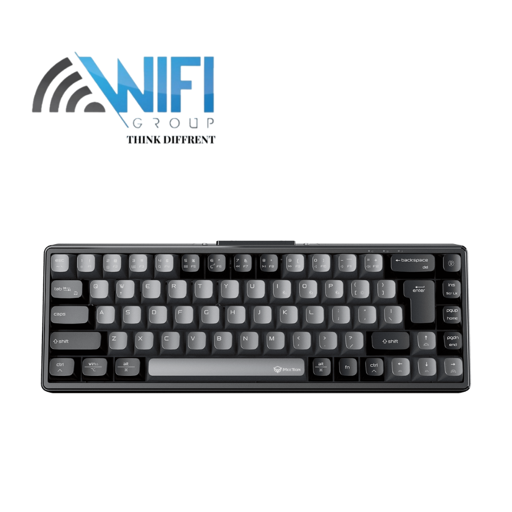 Keyboard Meetion MK12 65% RGB Arabic Triple Mode Wireless And Bluetooth Mechanical 
