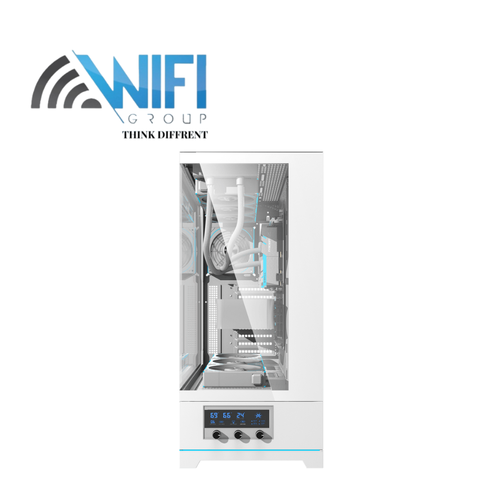 DarkFlash DY451L WITH 4*CYAN FANS