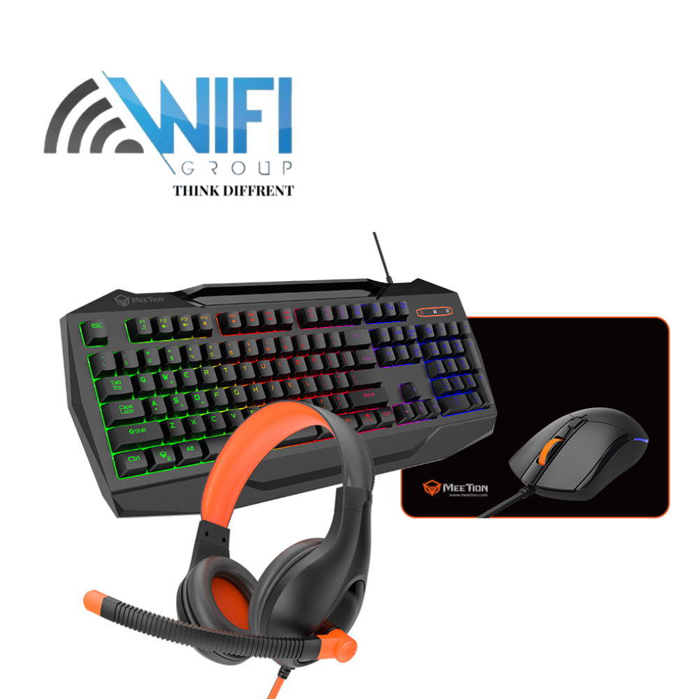 Combo Kit Meetion C490 (4 IN 1) Mouse + Keyboard + Headset + Mouse Pad