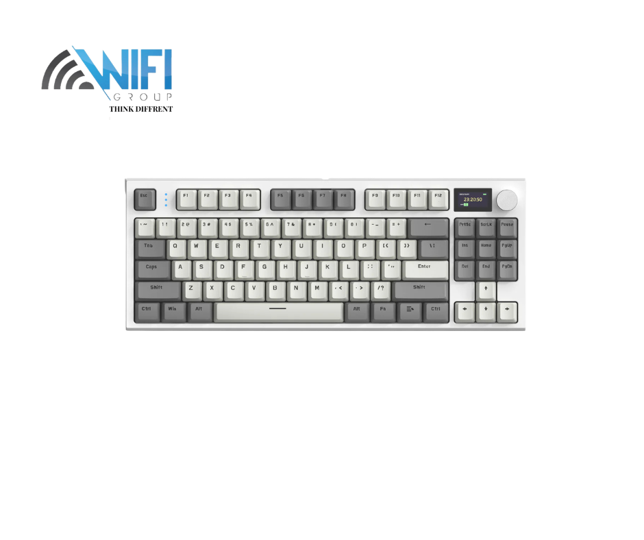 Attack Shark K86 Three mode RGB Display guest -made heat plug -in mechanical keyboard Business gray