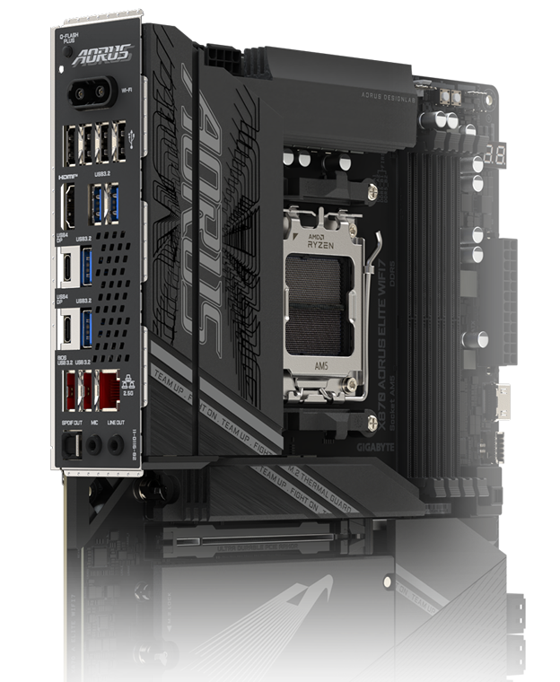 Motherboard GIGABYTE X870 AORUS Elite WIFI7 ICE AMD DDR5