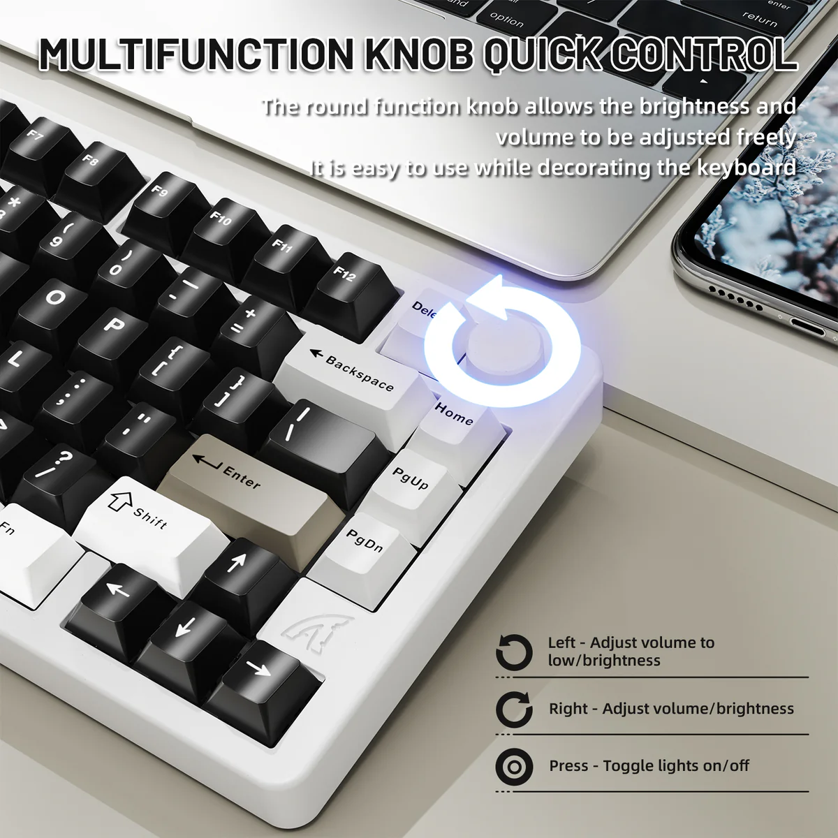Attack Shark X86 Tri-mode RGB Aluminum Tuo Tuo Keyboard