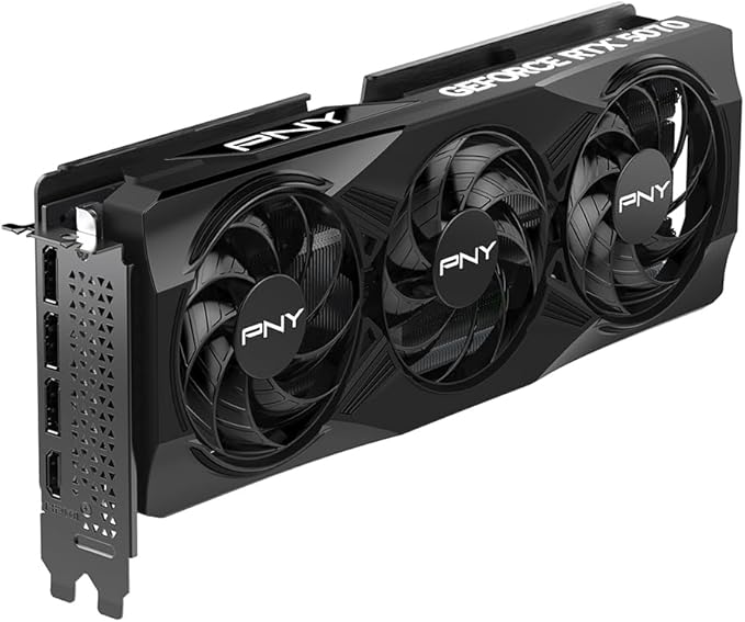 PNY NVIDIA GeForce RTX 5070 OC BLACK Triple Fan Graphics Card 