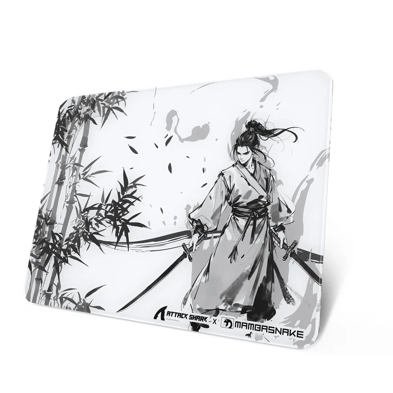 Attack Shark CM05 glass mouse pad contour color