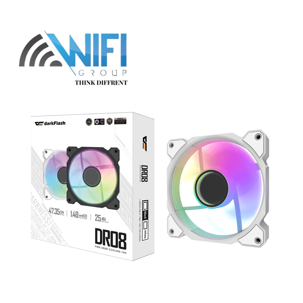 DarkFlash Computer Case Fan DR08 5-fan Black