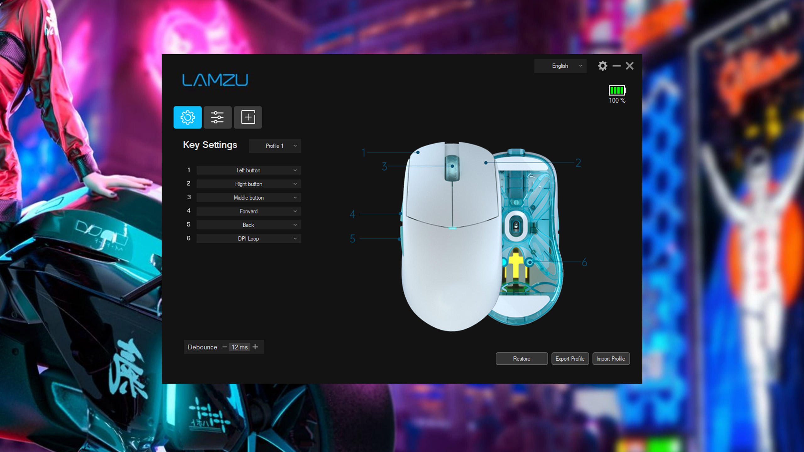 Mouse LAMZU Atlantis Wireless Superlight Wireless
