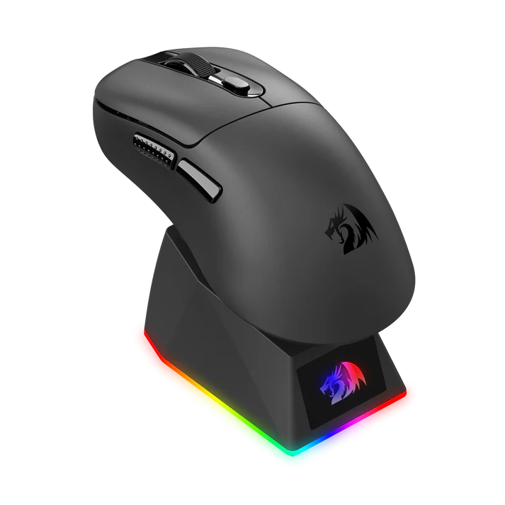 Redragon M998 Lightweight Wireless Gaming Mouse with RGB Magnetic Charging Dock