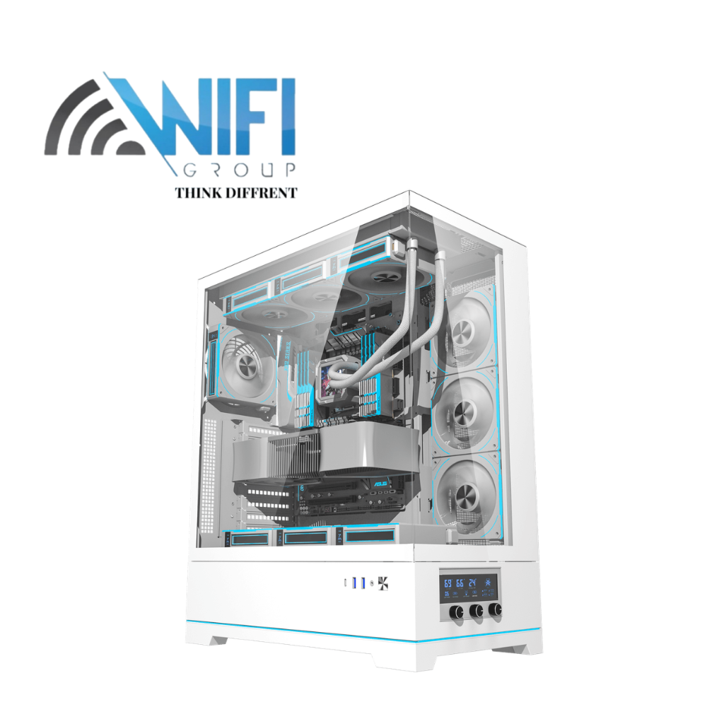 DarkFlash DY451L WITH 4*CYAN FANS