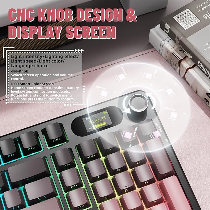 Attack Shark X98PRO three-mode RGB keyboard Blackberry