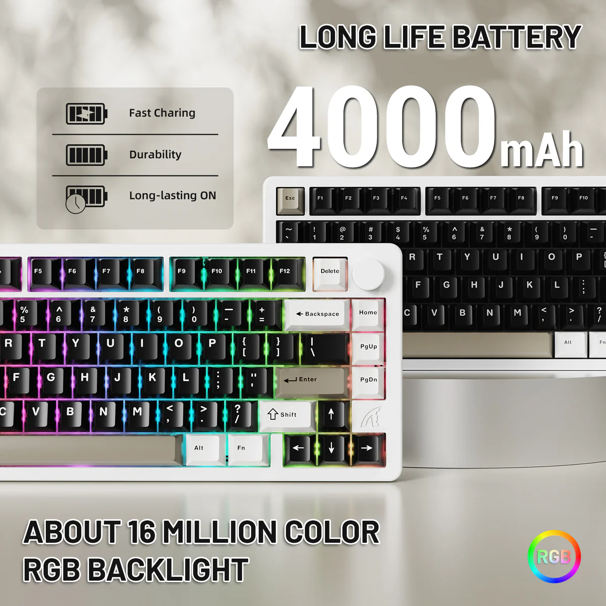 Attack Shark X86 Tri-mode RGB Aluminum Tuo Tuo Keyboard