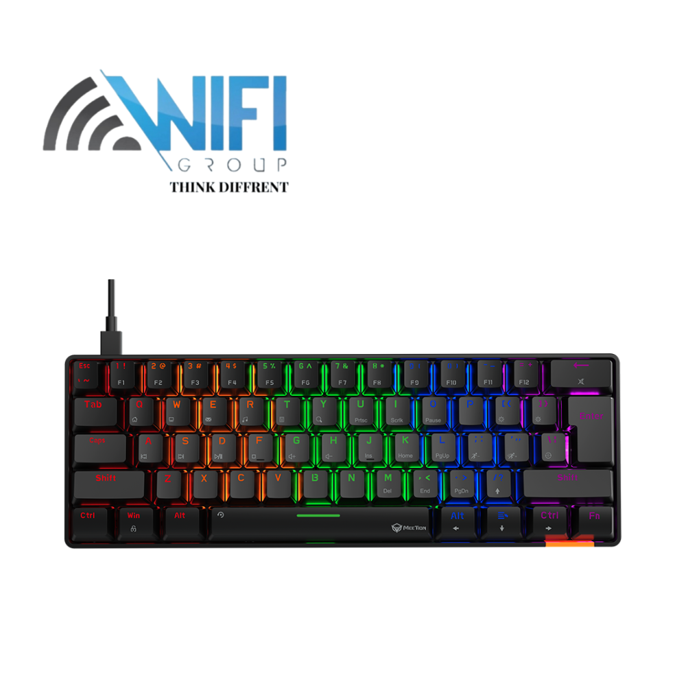 Keyboard Meetion MK005 60% Blue switch Arabic Wired Mechanical