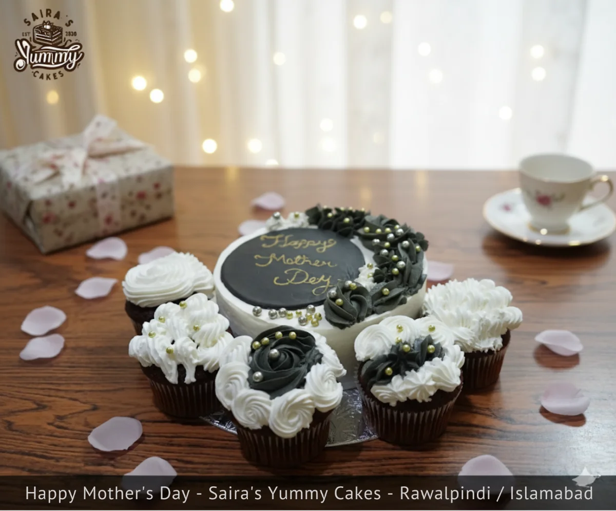 A Special Treat for the Best Mom: Happy Mother's Day Cake by Saira's Yummy Cakes