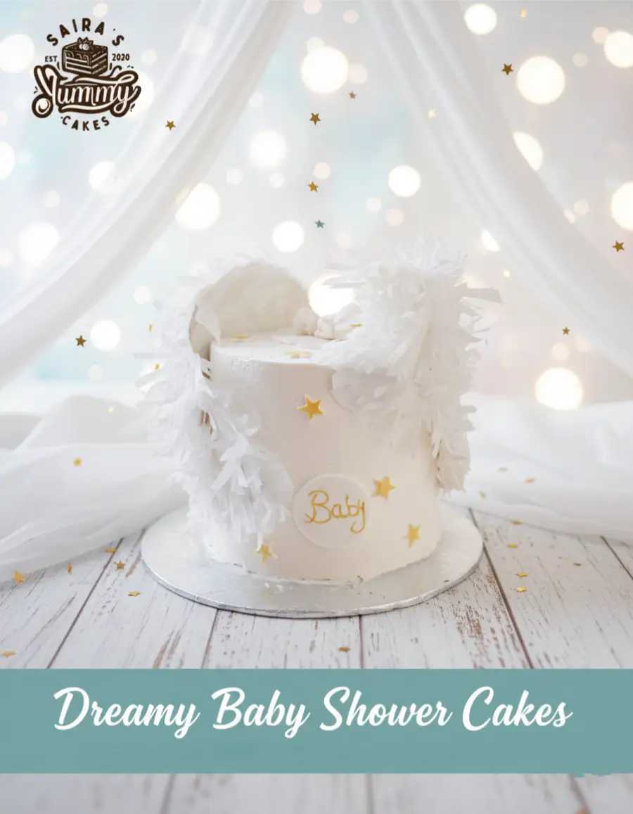 Elegant new born Cake by Saira's Yummy Cakes