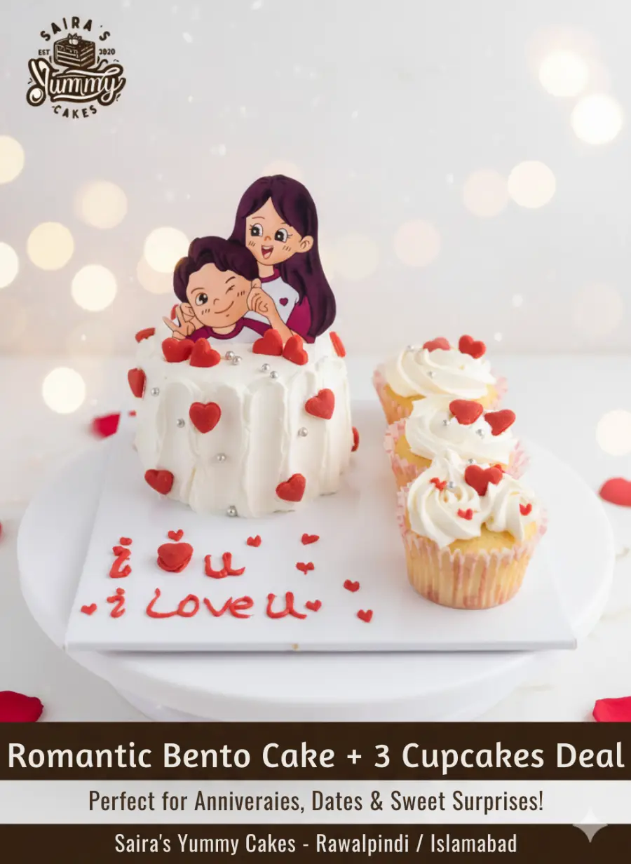 The Ultimate Bento Cake & Cupcake Deal by Saira's Yummy Cakes