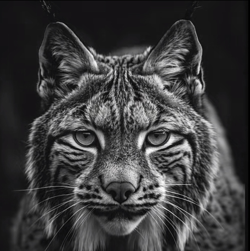 Wild Lynx Portrait Print