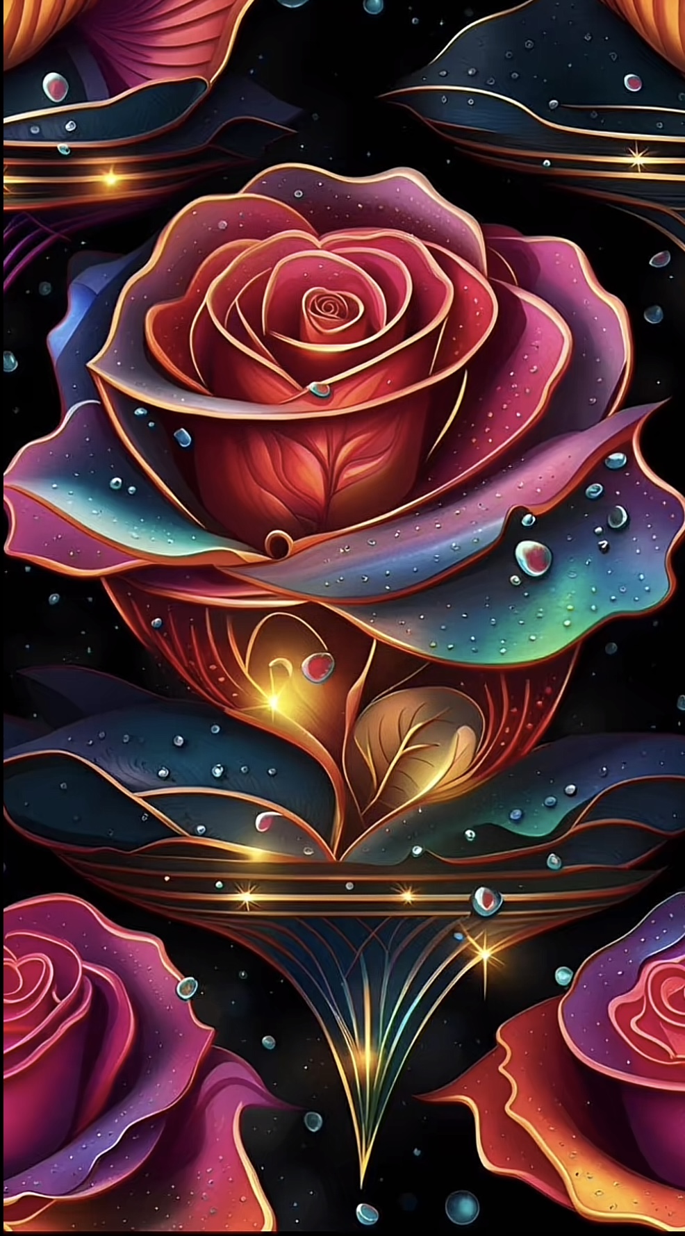 Digital Art Rose Illustration