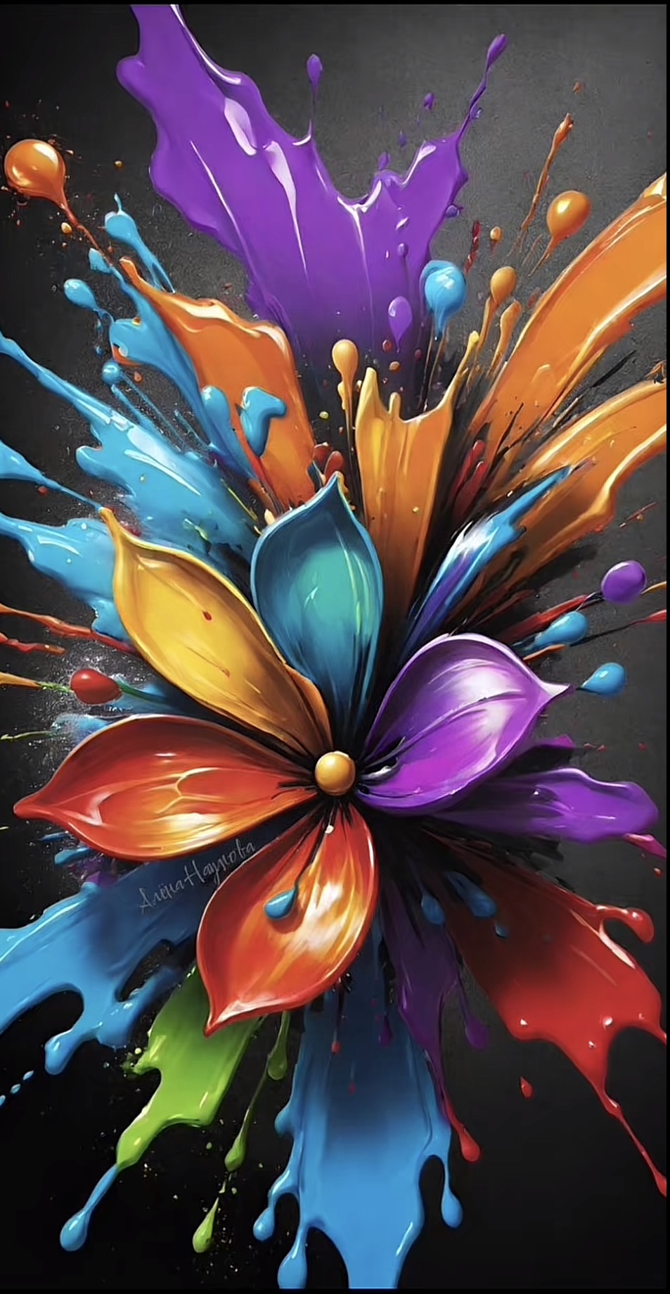 Abstract Floral Art Print