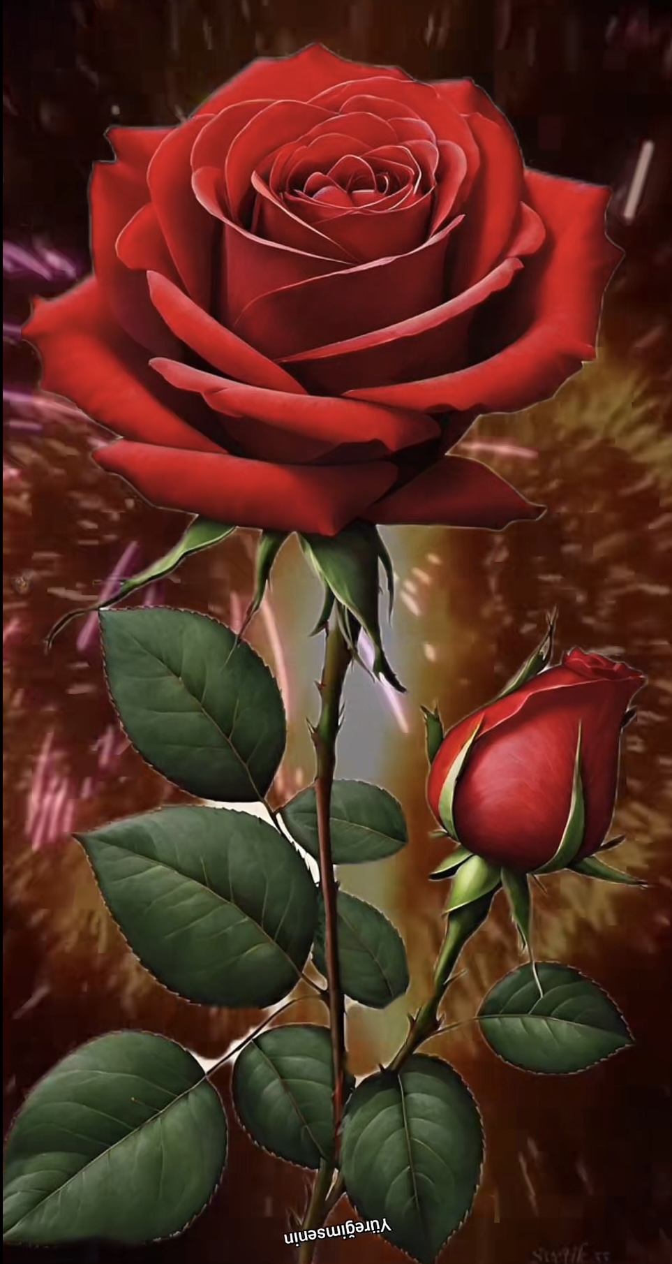 Red Rose Canvas Painting