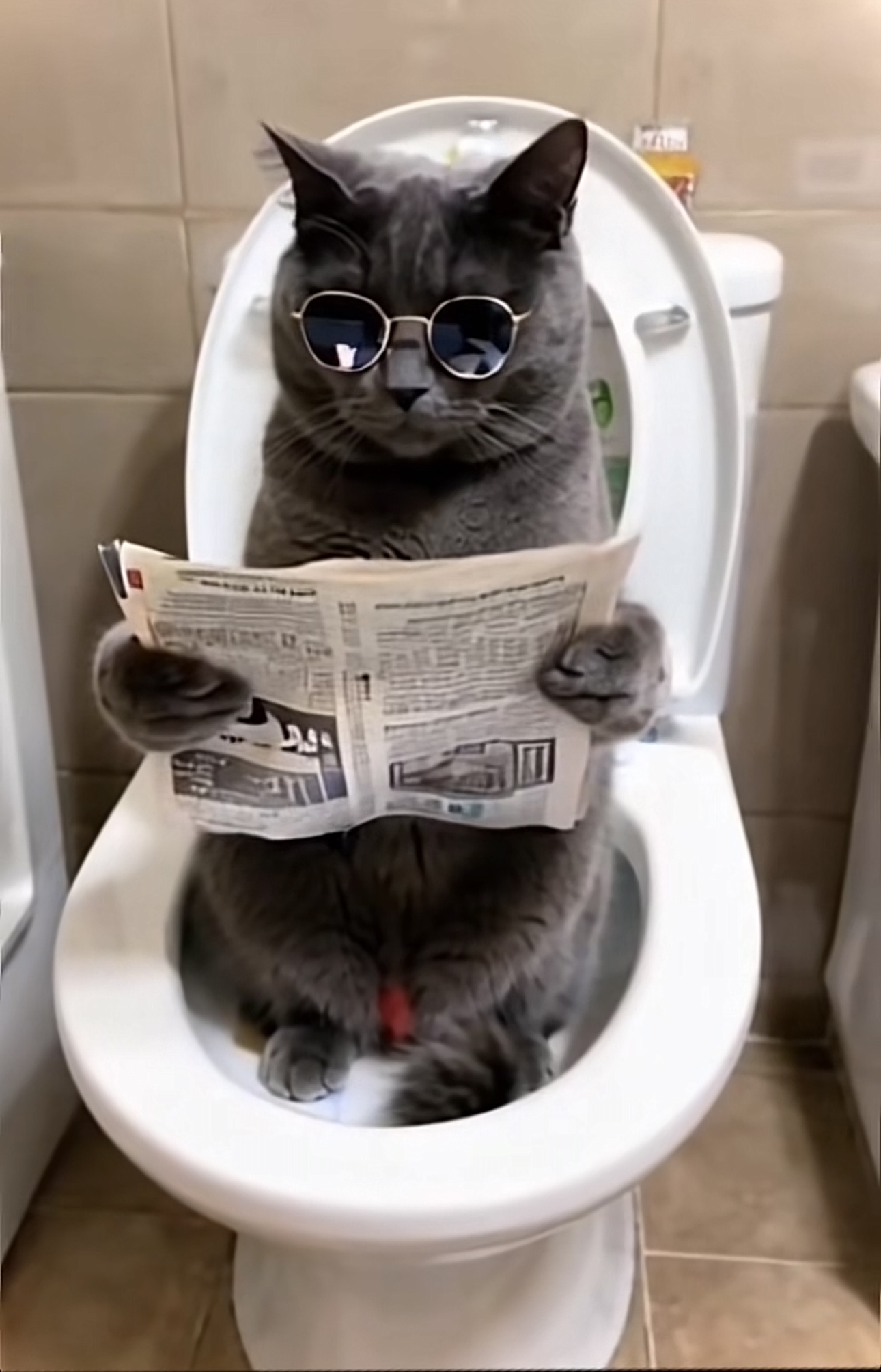 Stylish Cat Print
