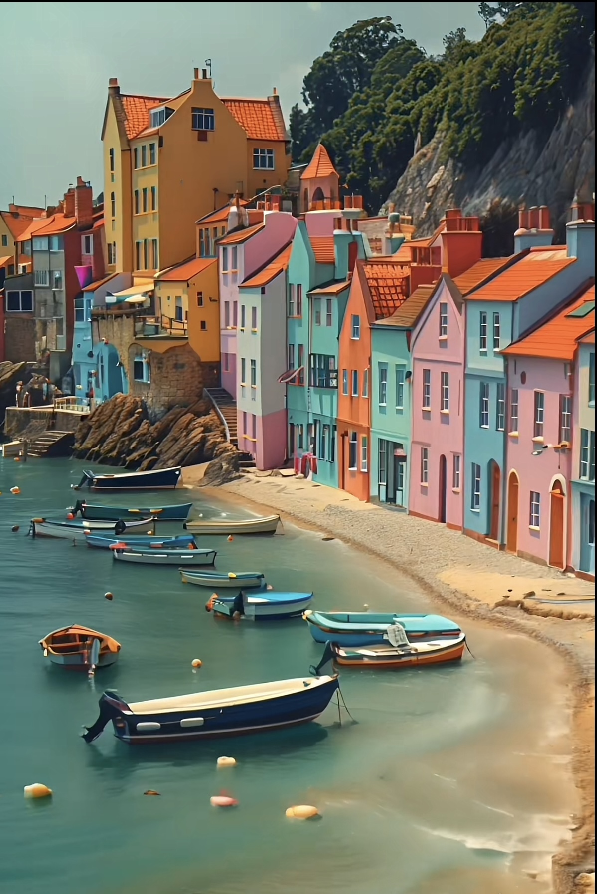 Coastal Townscape Print