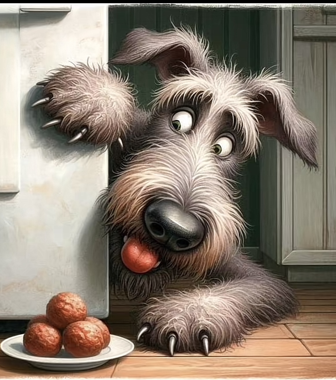 Illustrated Dog Art Print